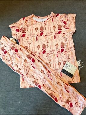 Pink Toy Story Girls Bamboo Ellie Sue Lounge Set